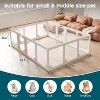 AMERLIFE Acrylic Clear Indoor Dog Playpen, 24" Transparent Fence with 2 Door, Modular Pet Play Pen for Little Pets, Easy Assembly - 2 of 4