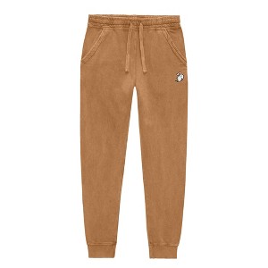 Dalix Heartly Ghost Embroidery Washed Midweight Jogger Fleece Sweatpants Soft Lounge Pant Drawstring Waistband Pockets Womens - 1 of 4