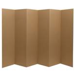 6" Cardboard Room Divider 6 Panel - Oriental Furniture