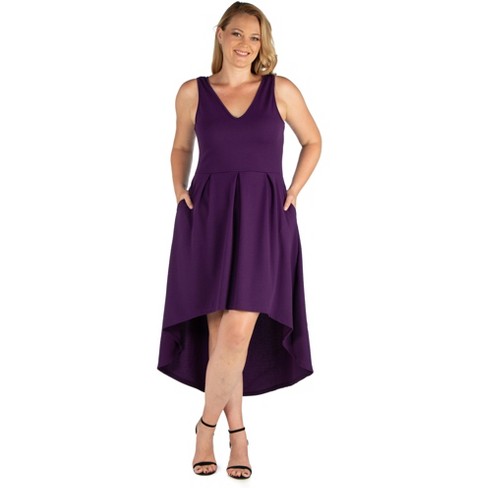 24seven Comfort Apparel Plus Size Fit and Flare Dress $68 Size 1X