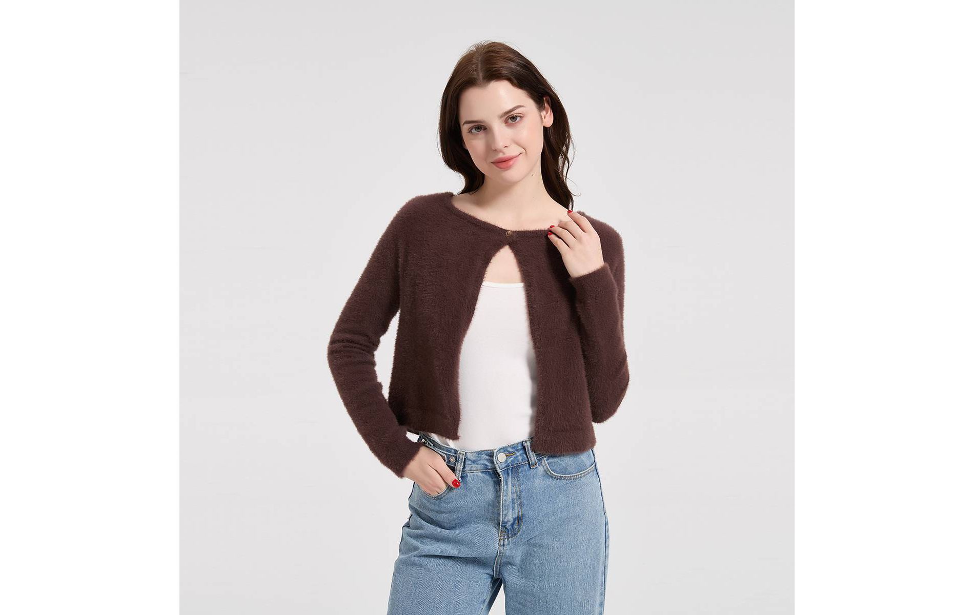 Women's Fuzzy Cardigan - Wild Fable™