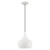 Livex Lighting Waldorf 1 - Light Chandelier in  White - 3 of 4