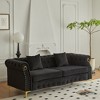 Hybition 84.6" Velvet Chesterfield Button-Tufted Sofa for Living Room - 2 of 4