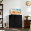 AZL1 Life Concept Utility Storage Drawers Stylish and Functional Storage, 9 Drawer Dresser for Nursery, Closet, Entryway, Black, 39.3"*11.8"*39.9" - 2 of 4