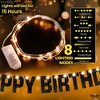 KatchOn, Glitter Black Happy Birthday Banner Light Up - Prestrung, 10 Feet | Black Happy Birthday Led Sign - 4 of 4