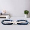 Decorative Oval Interlocking Link Chain for Home Decor - Modern Decorative Object for Shelf Accent or Living Room Decoration - 21", Blue - 4 of 4