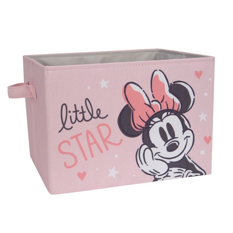 Lambs & Ivy Disney Baby Minnie Mouse Pink Foldable Storage Basket/Container/Bin, 1 of 5