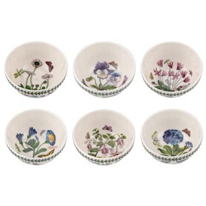Portmeirion Botanic Garden Stacking Bowls, Set of 6, Made in England, Assorted Floral Motifs - 1 of 4