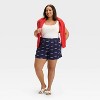 Women's Mid-Rise Linen Pull-On Shorts - A New Day™ - 3 of 3