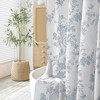 BAGOKIE 72"x72" Floral Cotton Blend Shower Curtain, Pack of 1 - 2 of 3