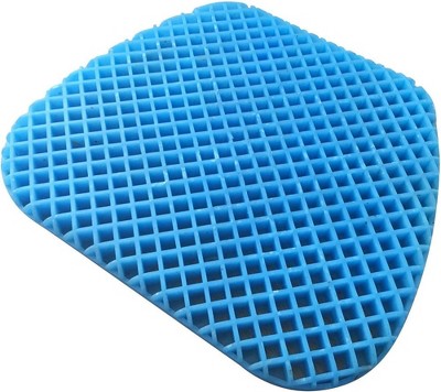 FOMI Blue Gel Orthopedic Seat Cushion Pad with Black Cover