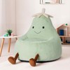 MAYEERTY Toddler Children's Bean Bag Chair Artificial Rabbit Fur Cover Teenager Filled Sofa - 2 of 4