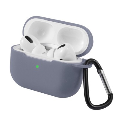 Insten Case Compatible with AirPods Pro - Protective Silicone Skin Cover with Keychain, Lavender