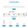 Unique Bargains 304 Stainless Steel Waterproof Round Chamfer Coat Hook 2 Pcs - 2 of 3