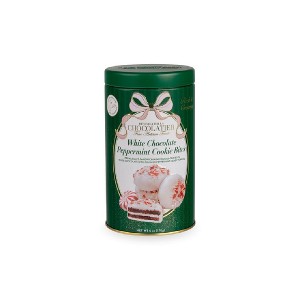Beverly Hills Chocolatier - White Chocolate covered Peppermint Cookie Bites - 6oz - Round Tin - 1 of 1