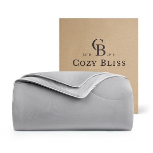 Dual-Sided Cooling Comforter Ultra-Soft, Breathable for Night Sweats, Lightweight & Silky Smooth-Cozy Bliss - 1 of 4