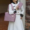 MKF Collection Savannah M Logo Printed Vegan Leather Women’s Tote and Wristlet Wallet by Mia K- 2 pieces - 3 of 4