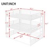 Kumasinova Bunk Bed,Metal Triple Bunk Bed with Ladder,Safety Guardrails for Kids,Bedroom,Noise-reduced Design - 2 of 4