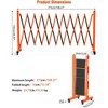 Expandable Garden Fence, Portable Folding Barricade Gate Outdoor with 360°Casters,Retractable Fence with Reflective Sticker - 2 of 4