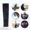 Unique Bargains Basketball Sports Camouflage Cooling Arm Elbow Compression Sleeve Black Blue 1 Pair - 2 of 4