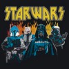 Men's Star Wars Dark Side Grunge Rock T-Shirt - 2 of 4