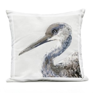 Stupell Industries Sand Crane Portrait Outdoor Decorative Throw Pillow, 18 x 18 - 1 of 3