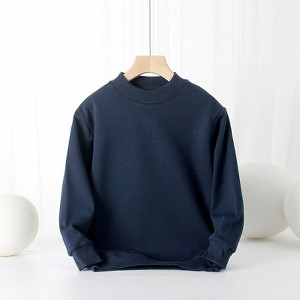 MyKids-USA Baby Solid Color Thickened Autumn Basic Hoodies - 1 of 4