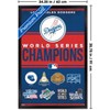 Trends International MLB Los Angeles Dodgers - Champions 24 Framed Wall Poster Prints - 3 of 4