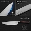 imarku Knife Set, imarku 11-Piece Professional Kitchen Knife Set with Block, Stainless Steel Chef Knife Set with Wooden Cutting Board, Sharpener - 3 of 4