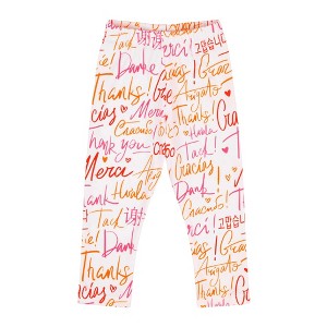 Mixed Up Clothing Baby Girl Thank You Leggings - 1 of 4