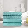 Premium Cotton Herringbone Medium Weight Bathroom Towel Set by Blue Nile Mills - 2 of 4