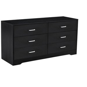 NicBex 6 Drawer Double Dresser for Bedroom,Modern Wood Style Drawers with Pulls,Dressers for Kids Room,Living Room,Entry and Hallway - 1 of 4