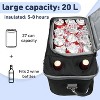 Tirrinia 21qt/27 Can Insulated Cooler Bag - Leakproof Dual Compartment, Shoulder Strap for Camping, Beach, Picnics - 3 of 4