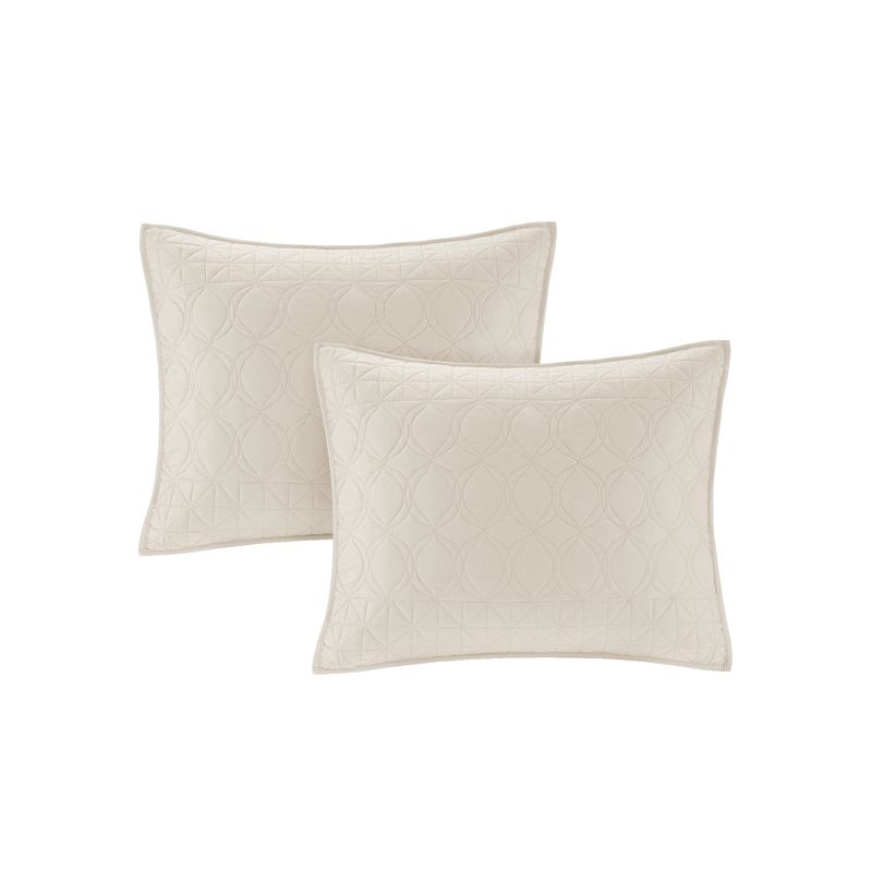 3pc Full/Queen Hollie Coverlet Set Ivory - JLA Home, 5 of 8