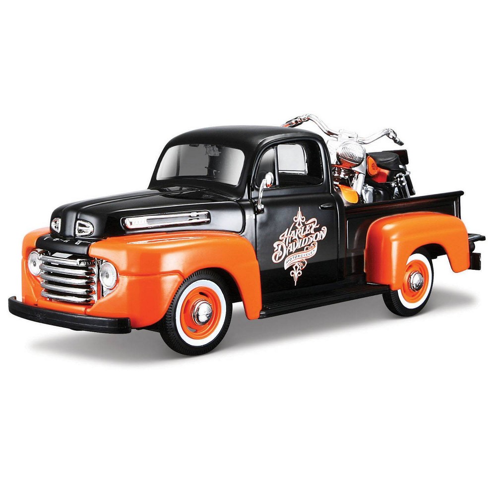 UPC 090159321804 product image for Harley-Davidson 58 FLH Duo Glide & '48 Ford F-1 Diescast Vehicle | upcitemdb.com