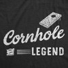 Mens Funny T Shirts Cornhole Legend Sarcastic Lawn Game Graphic Novelty Tee For Men - Crazy Dog Men's T Shirt For Fourth Of July Black L - 2 of 4