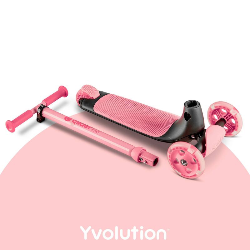 Yvolution Y Glider Kiwi 3 Wheel Kick Scooter with Light-Up Wheels, 4 of 12