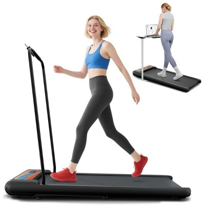 SEVOBAL Treadmill With Incline Treadmill Walking Pad Folding Portable with Handle, 2.5HP Under Desk for Office Home, Orange, 43.5"*18.1"*37.8"