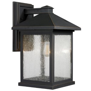 Portland Outdoor Wall Light - Dimmable, Wet Rated, Aluminum, 1 Bulb, 100W, 9.5" x 15.75" - 1 of 4