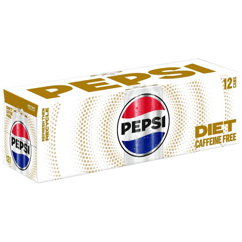 Diet Pepsi Caffeine Free Cola - 12pk/12 fl oz Cans, 4 of 9