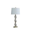 29.5" Emil Modern Geometric Glass Table Lamp Brushed Gold - Ore International: Ambient Light for Living Room, Piano - 2 of 4