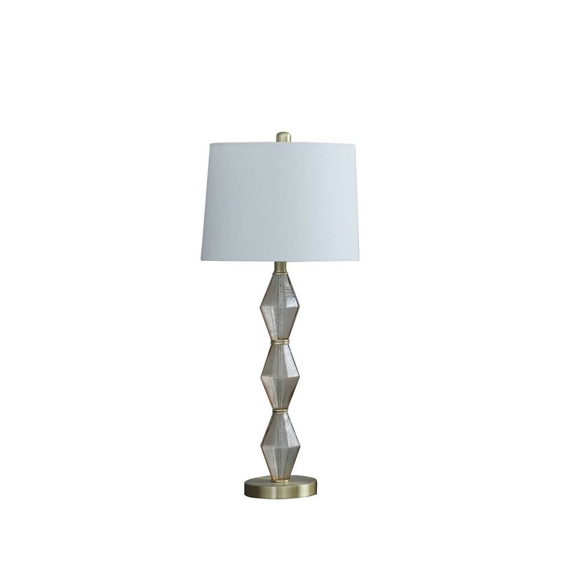 29.5&#34; Emil Modern Geometric Glass Table Lamp Brushed Gold - Ore International, 2 of 5