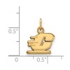 Black Bow Jewelry 14k Yellow Gold Central Michigan Chippewas NCAA Extra Small Pendant - 2 of 3