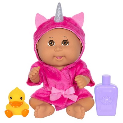 Cabbage Patch Kids Bubble N Bath Pink Unicorn Tiny 9" Newborn Baby Doll