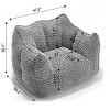 Soft Bean Bag Chair With High Resilience Foam Core,Bean Bag Chair For Adults,Lazy Sofa,Single Sofa,Bean Bag Chair Sofa-Cuddlewood - 4 of 4