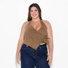 Women's Denim Wrap Halter Top - Wild Fable™ - 2 of 3