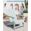 Modern HDPE Plastic Adirondack Chair - Oversize 380LB Poly Lumber Weather Resistant Firepit Chair, for Backyard, Lawn, Deck, Pool, Porch - 4 of 4