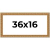 PosterPalooza | Panoramic Contemporary Gold Picture Frame - UV Acrylic, Foam Board Backing, Hanging Hardware - 2 of 4