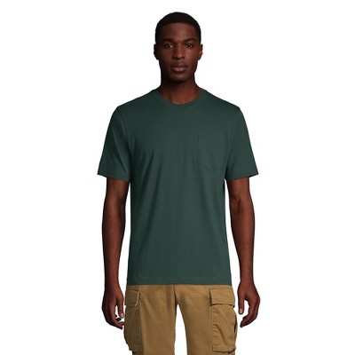 Lands' End Men's Super-T Short Sleeve T-Shirt with Pocket