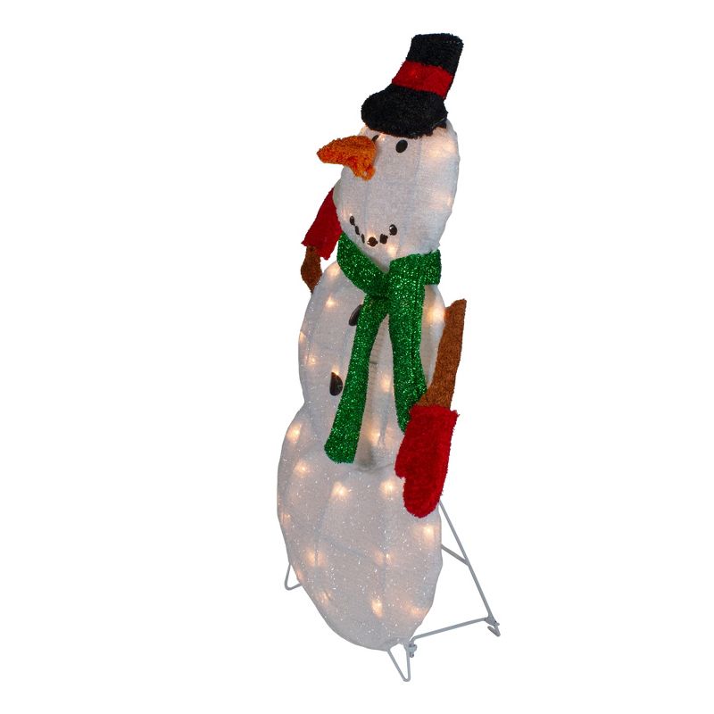 Northlight 24" Black and White Snowman Christmas Outdoor Decoration, 3 of 6